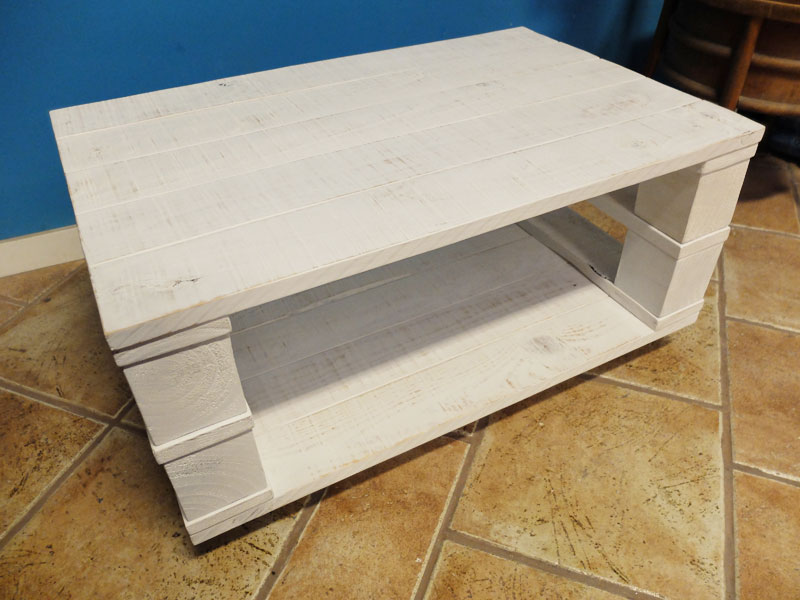 mesa madera blanco decapado