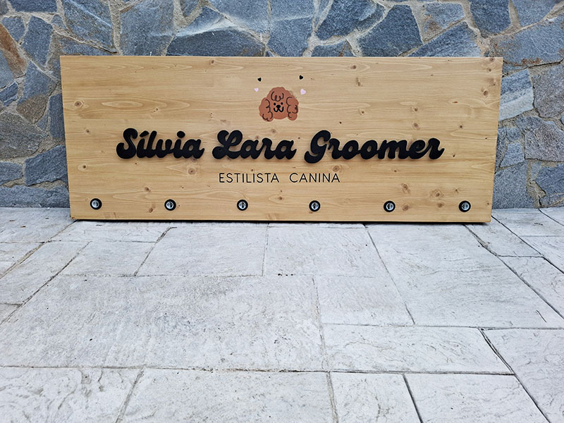 rótulo con bombillas