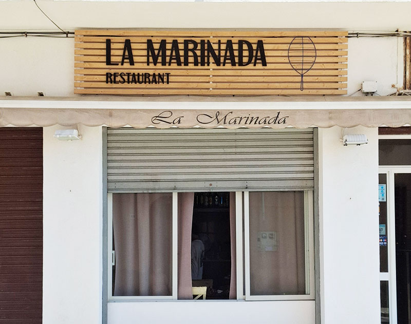 rótulo restaurante sitges
